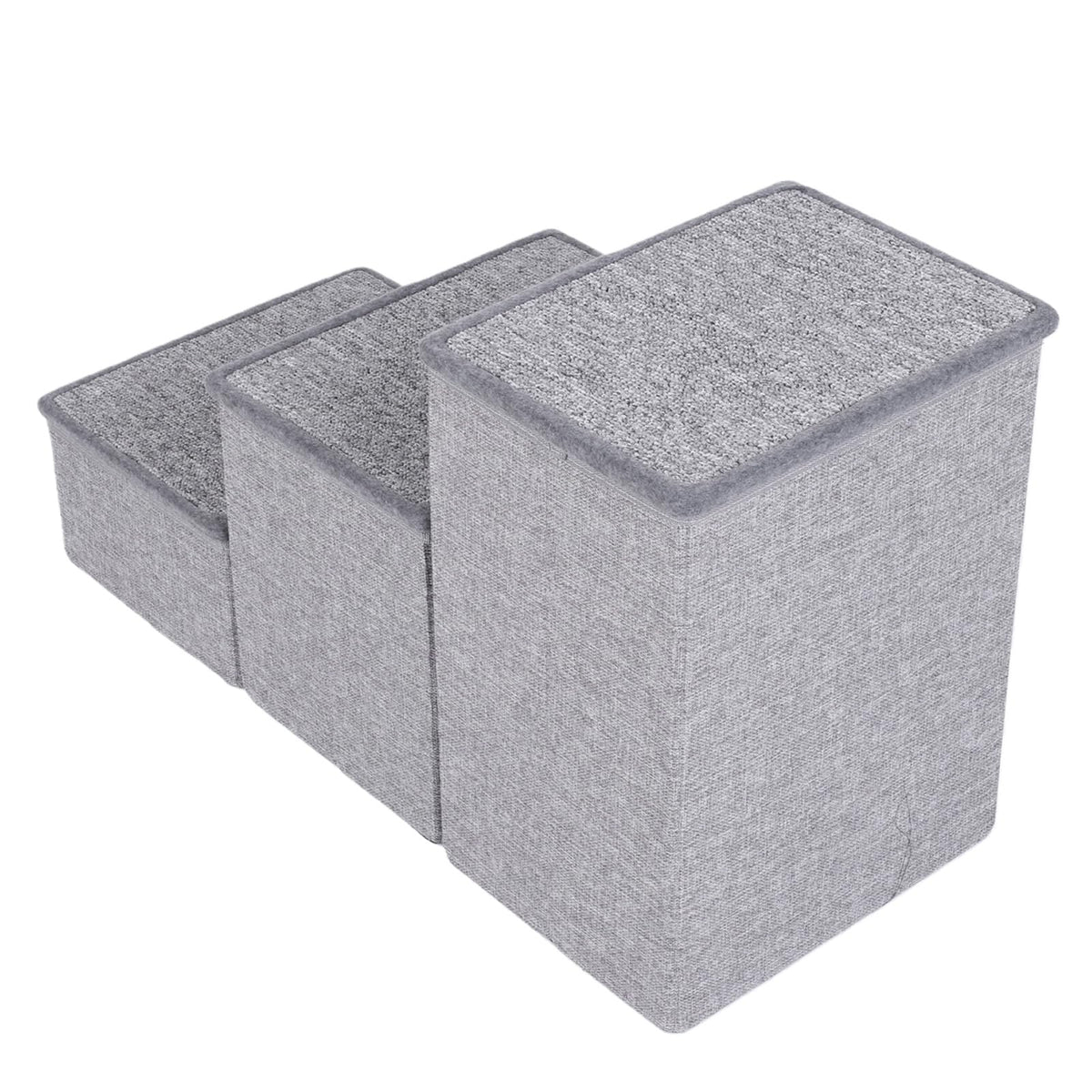 Foldable 3 Step Dog Stairs with Storage F5925