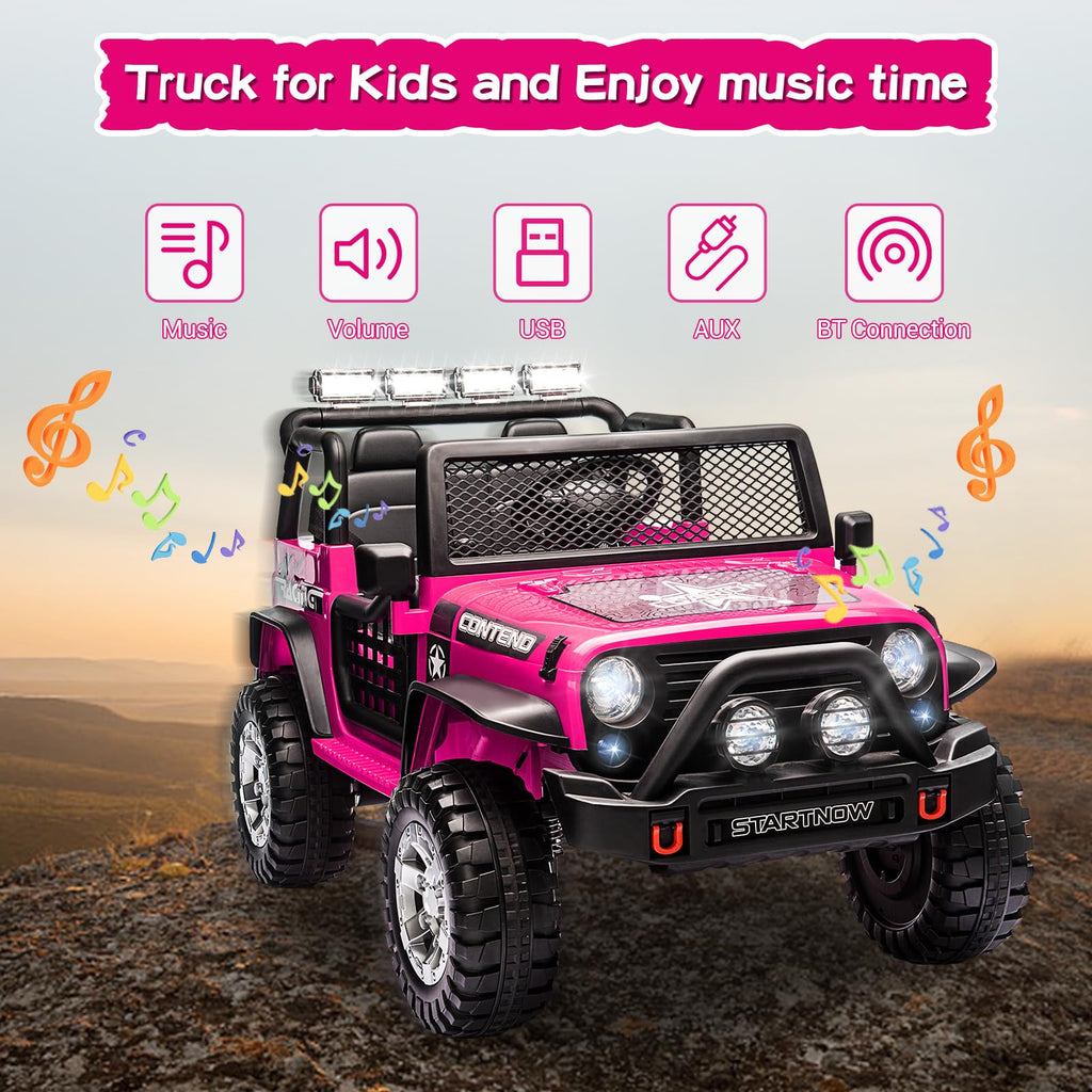 2 Seater Electric Car for Kids with Parent Remote W460