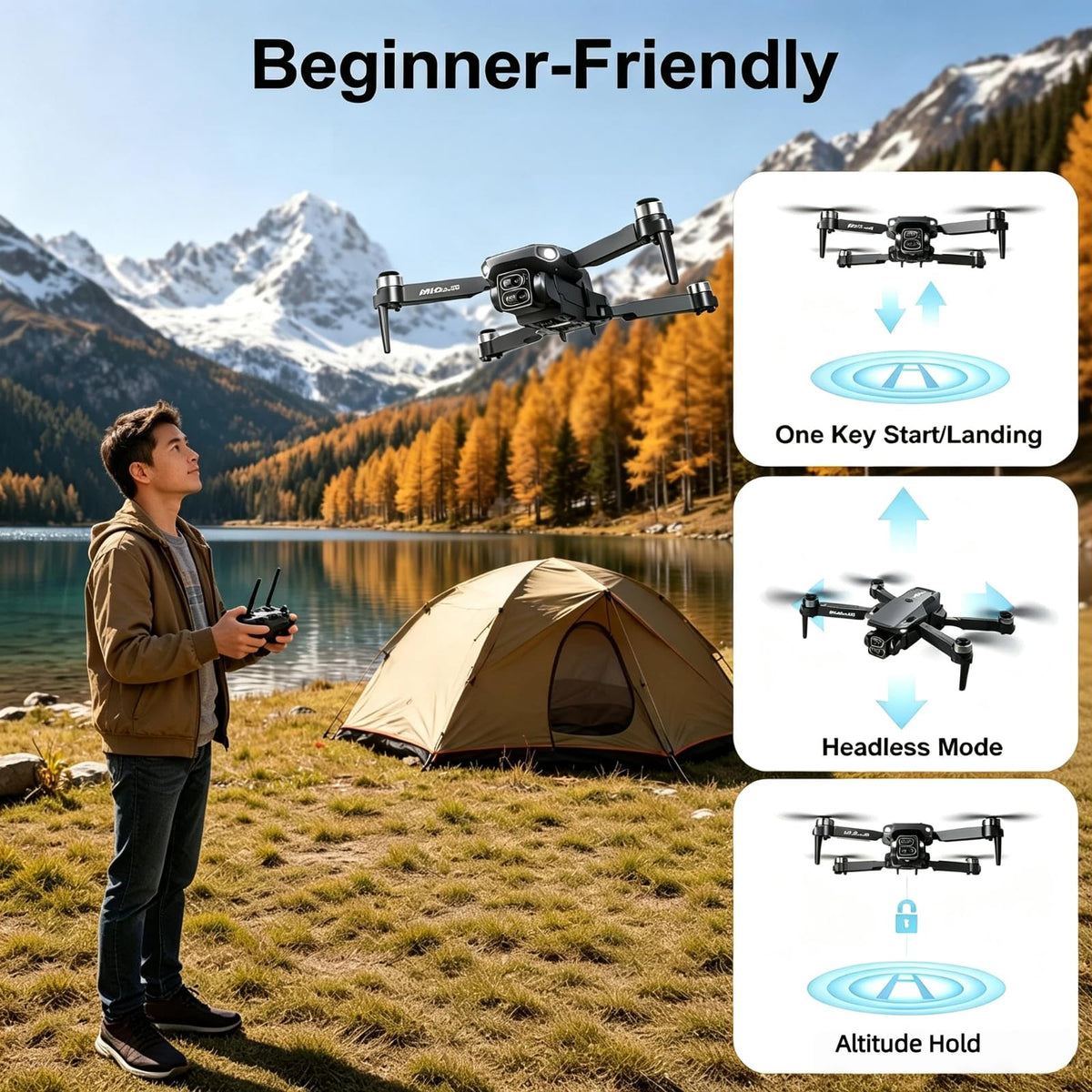 1080P HD Foldable Drone with Camera I593