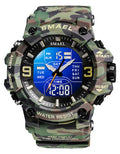 Men Tactical Analog Digital Sport Watch 50M LED S63066
