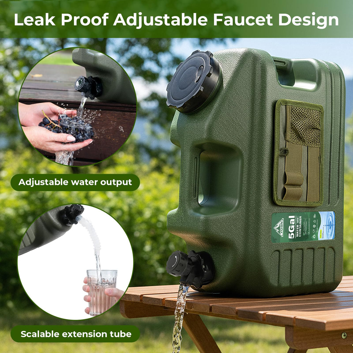 5 Gallon BPA Free Water Jug with Spigot E748
