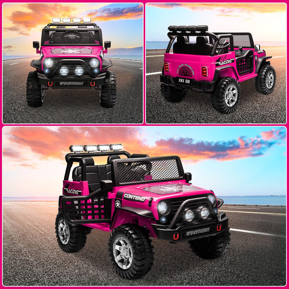 2 Seater Electric Car for Kids with Parent Remote W460