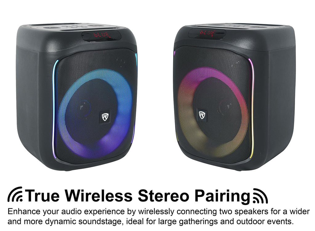 6.5" LED Bluetooth Speaker 2-Pack E172