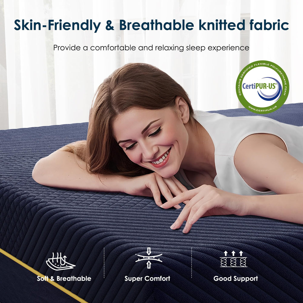 Twin 10 Inch Gel Infused Memory Foam Mattress Q46815