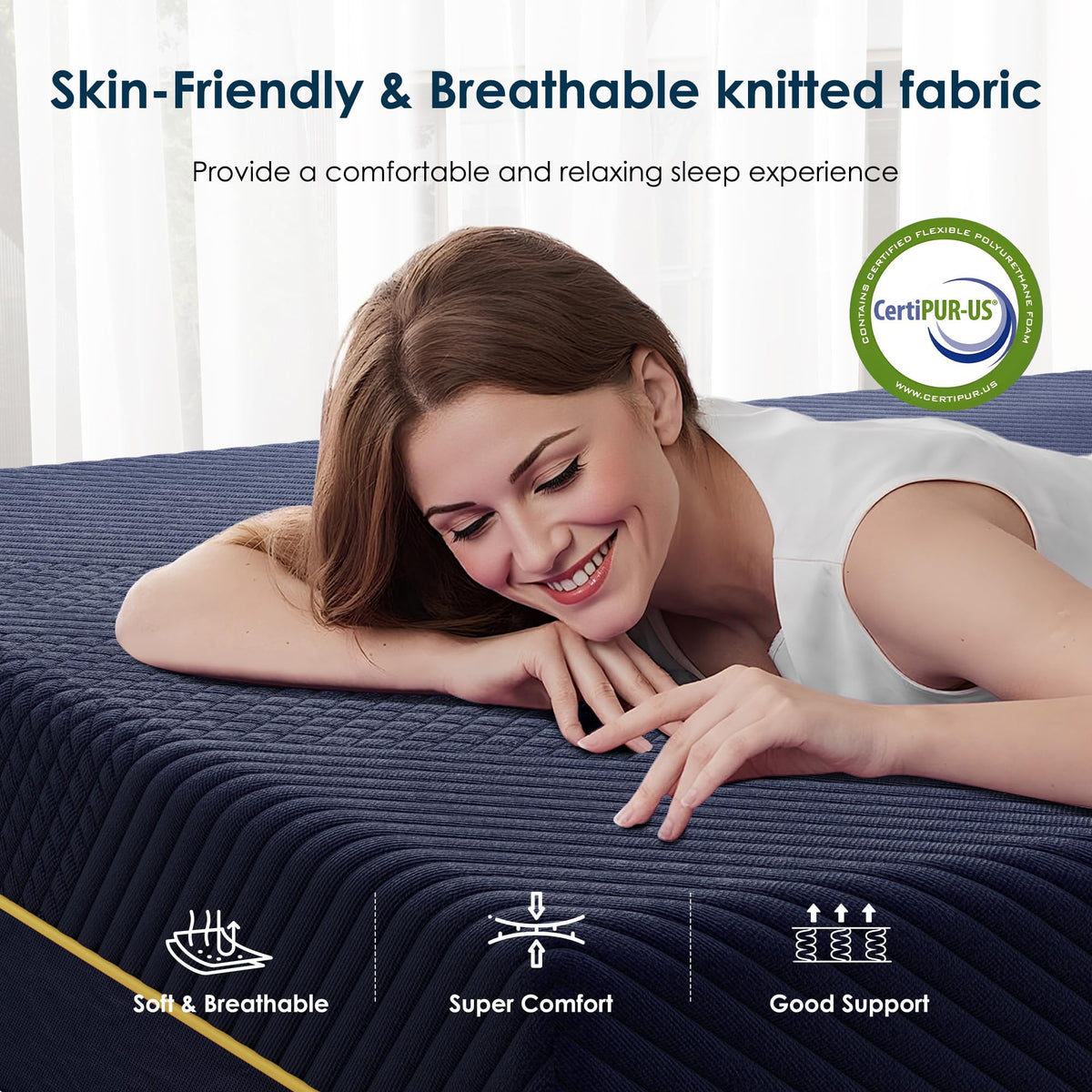 Twin 10 Inch Gel Infused Memory Foam Mattress Q46815