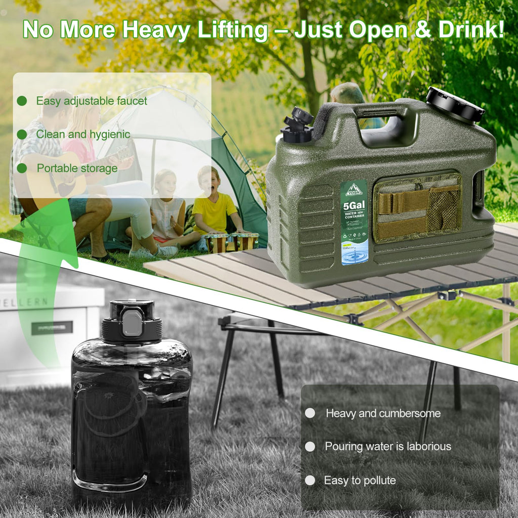 5 Gallon BPA Free Water Jug with Spigot E748