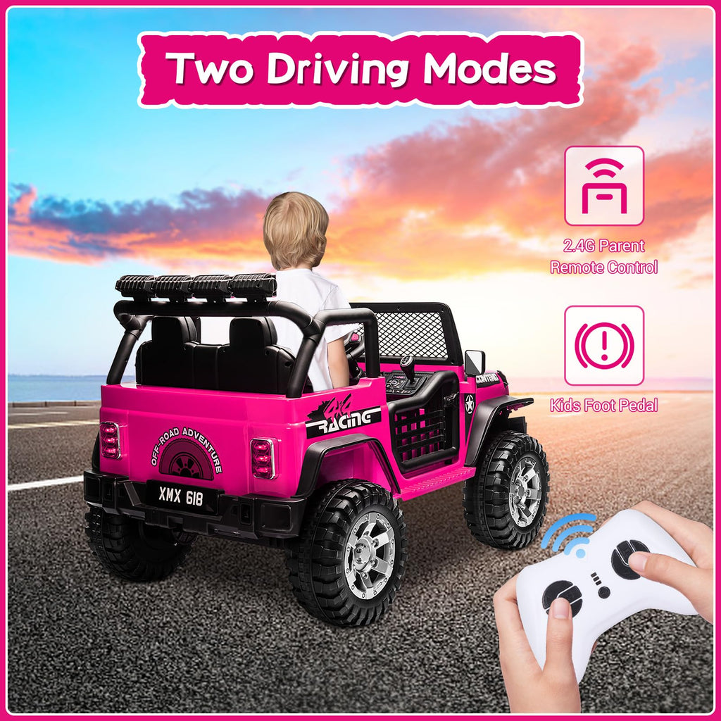2 Seater Electric Car for Kids with Parent Remote W460