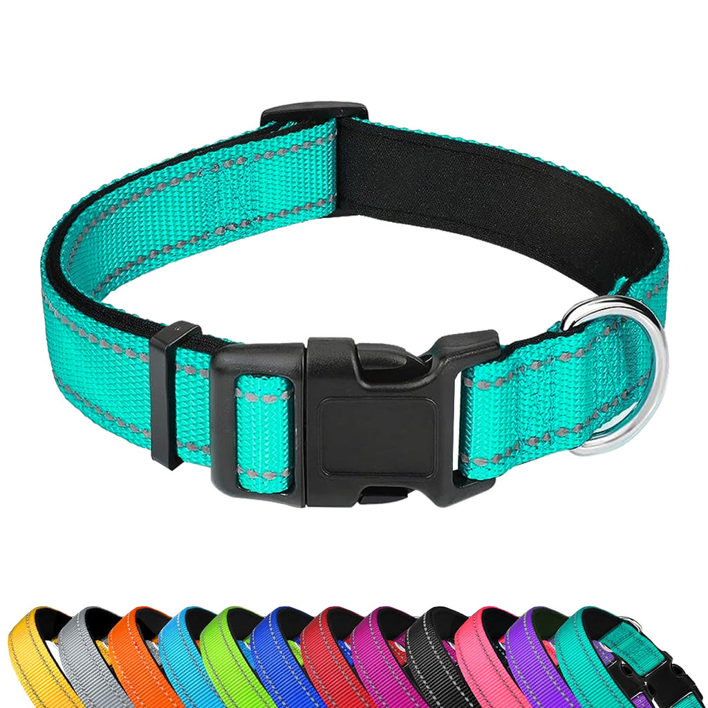 Reflective Adjustable Soft Neoprene Padded Dog Collar P63794