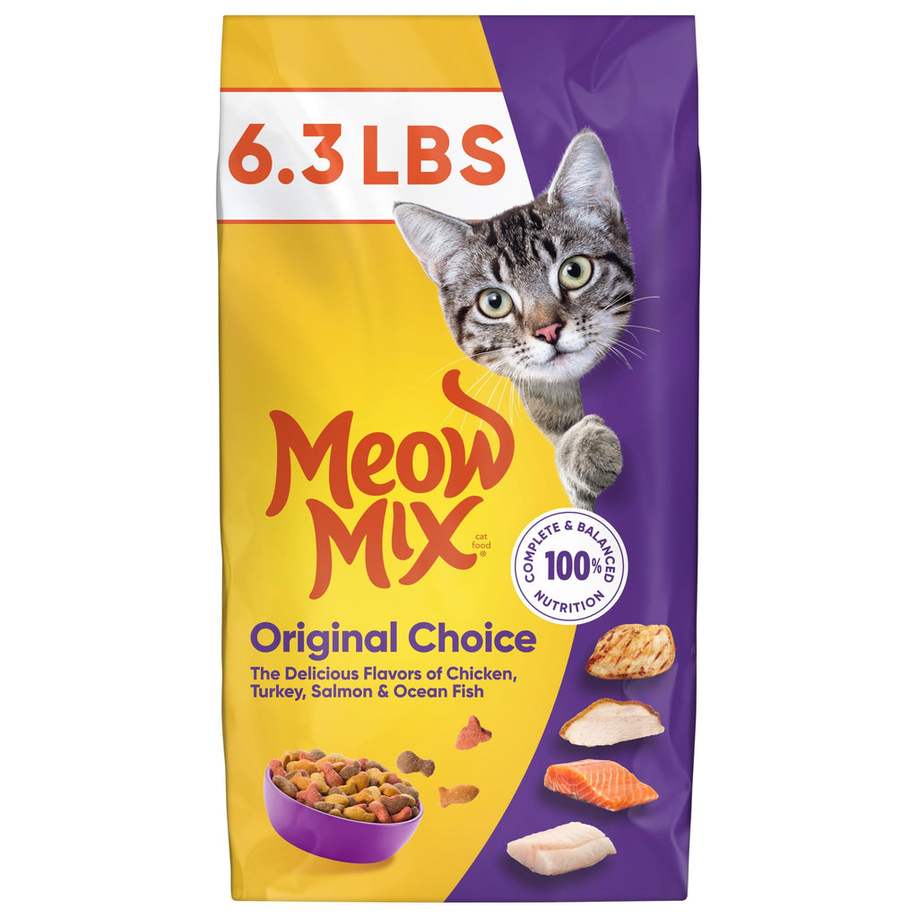 Dry Cat Food 6.3 Pound and Wet Cat Food Variety Pack 2.75 Ounce (Pack of 24) S2071