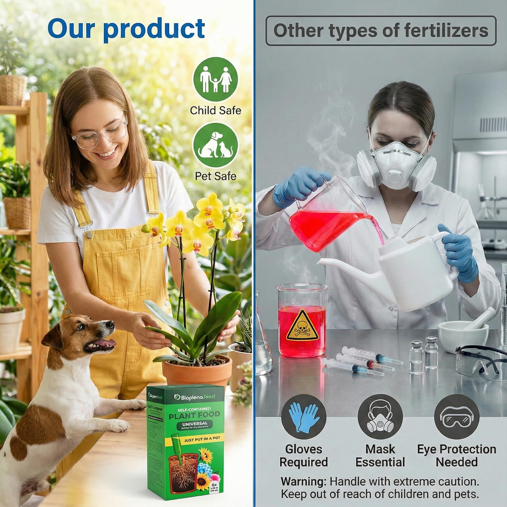 Liquid Plant Food Fertilizer 6-Pack Concentrated Nutrient Solution N4668