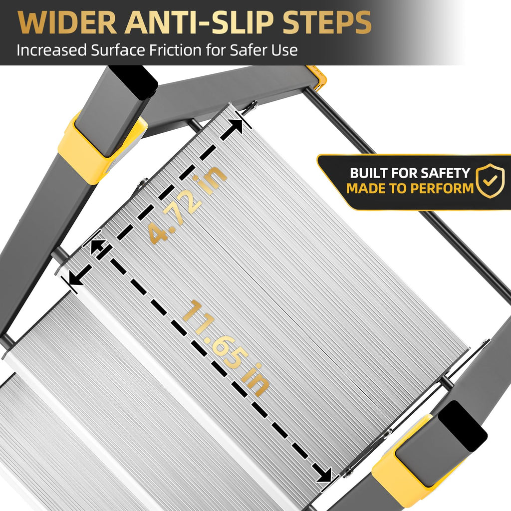 2 Step Ladder Lightweight Aluminum Folding Step Stool B511931
