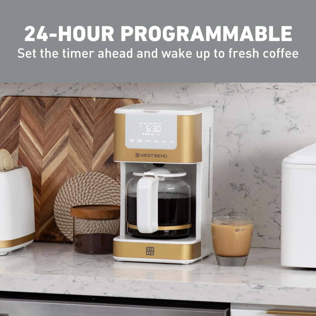 12-Cup Programmable Coffee Maker with Permanent Filter U674