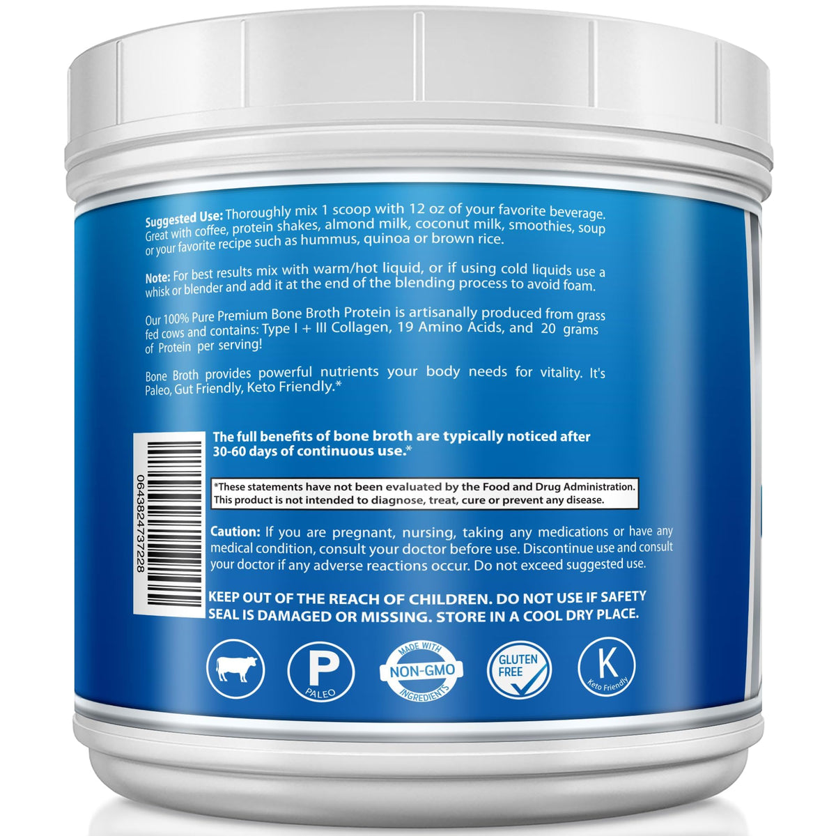 Beef Protein Powder 1.25 lb Unflavored W950