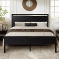 Queen Size Black Oak Bed Frame N4424