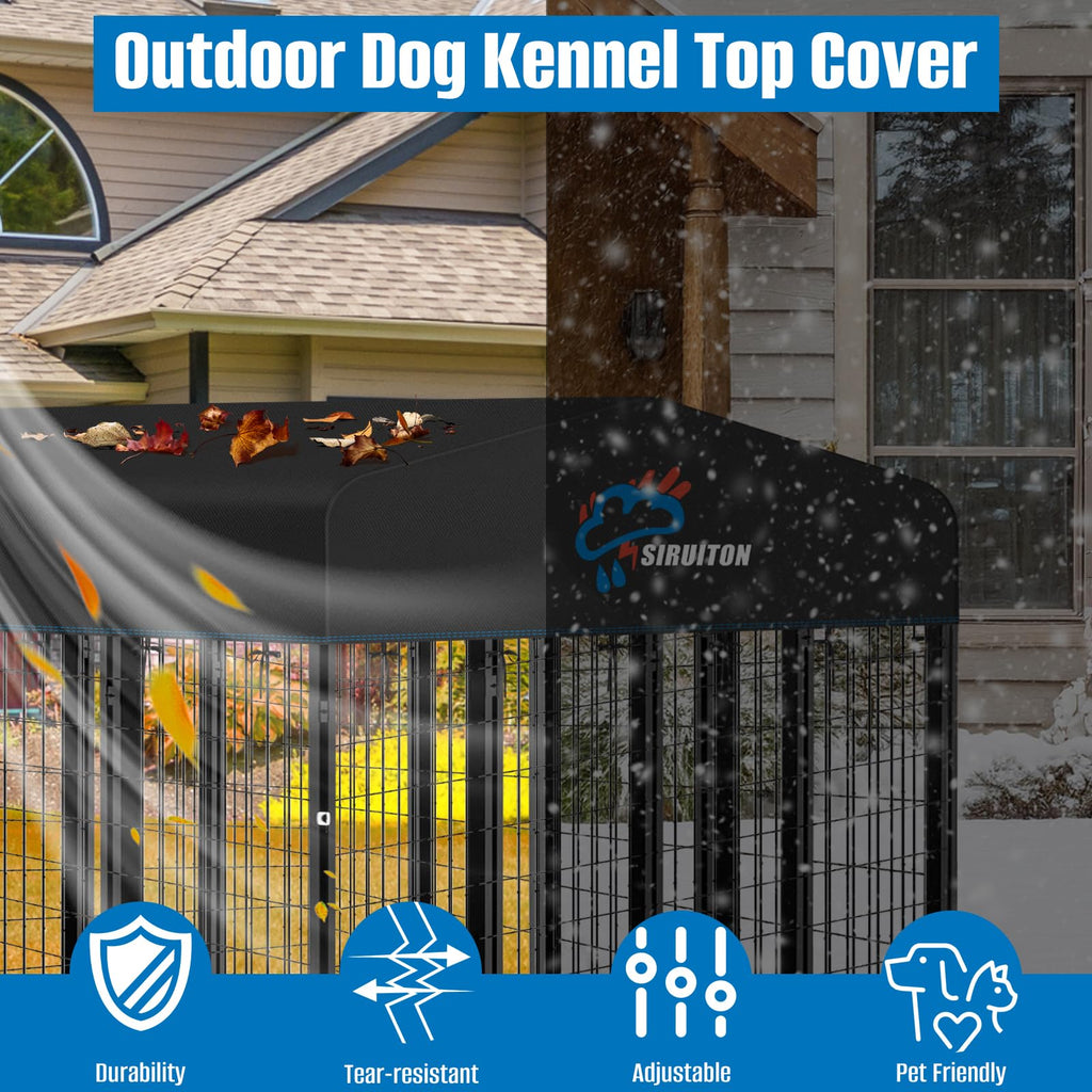 8x4FT Heavy Duty 600D Oxford Dog Kennel Replacement Cover W37381