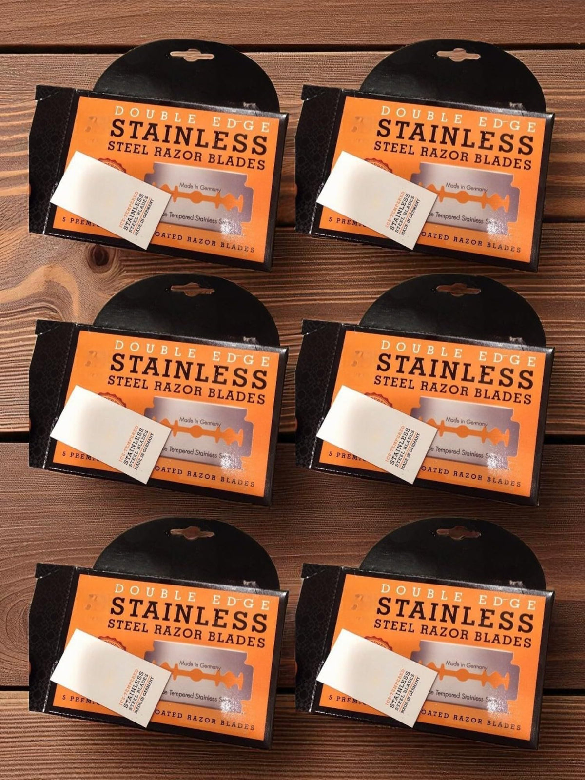 Double Edge Safety Razor Blades, 5 Count Stainless Steel X957