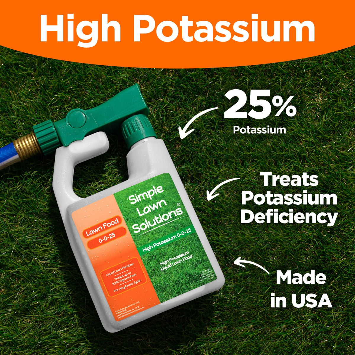 High Potassium Liquid Fertilizer 0-0-25 Concentrated Spray 32 Ounce K23217