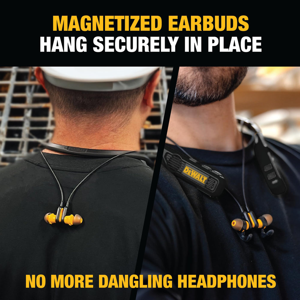 Black 2-in-1 Neckband Bluetooth Headphones F53706